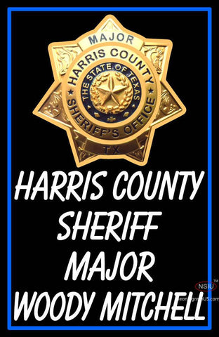 Custom Woody Mitchell Harris Country Sheriff Neon Sign  