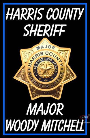 Custom Woody Mitchell Harris Country Sheriff Neon Sign  