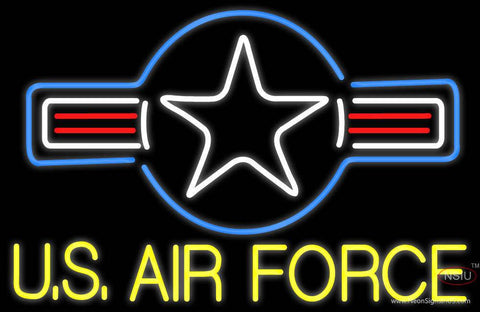 Custom Us Air Force Real Neon Glass Tube Neon Sign 