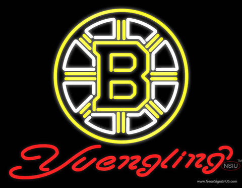 Custom Yuegling Boston Bruins 7 Pres Logo Real Neon Glass Tube Neon Sign