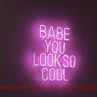 Daba You Look So Cool Wedding Home Deco Neon Sign 