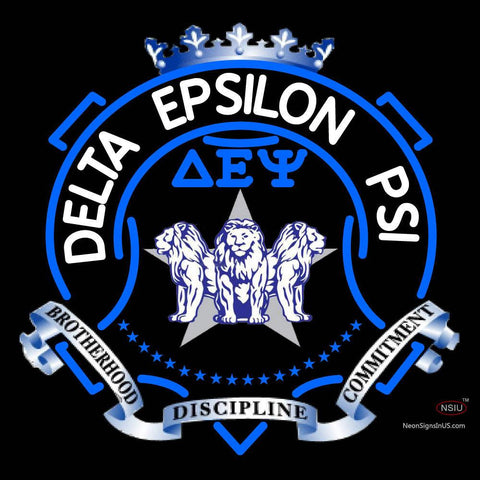 Delta Epsilon Psi Logo Neon Sign 