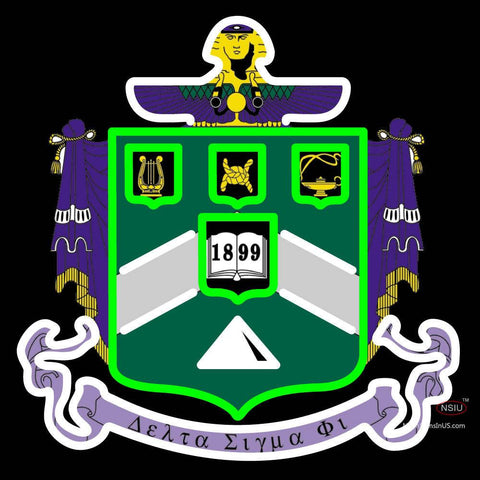 Delta Sigma Phi Chapters Logo Neon Sign 