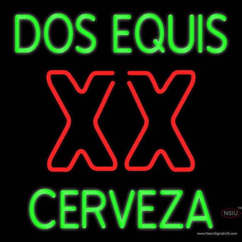 Dos Equis Xx Cerveza Real Neon Glass Tube Neon Sign  x 