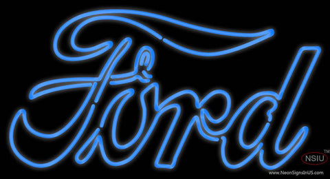 Double Stroke Ford Real Neon Glass Tube Neon Sign 