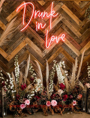 Drunk In Love Wedding Home Deco Neon Sign