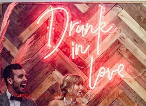 Drunk In Love Wedding Home Deco Neon Sign 