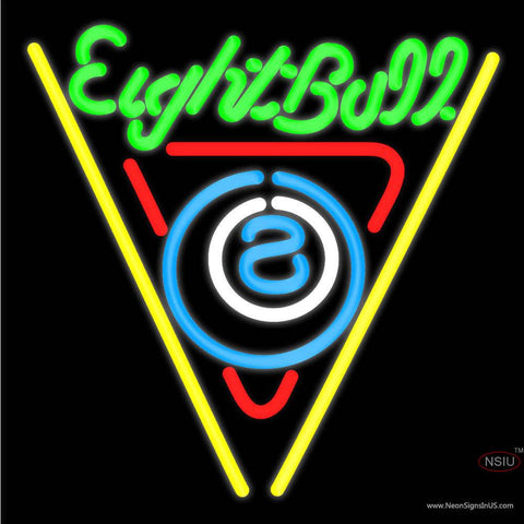 Eightball Billiards Pool Neon Beer Sign x 