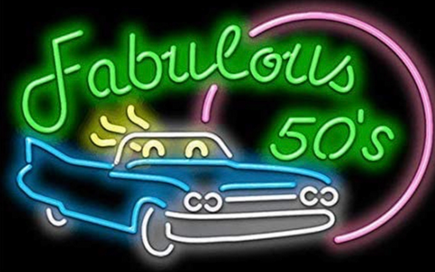 fabulous 50 neon sign 
