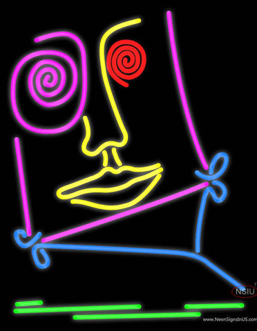 Face Real Neon Glass Tube Neon Sign 