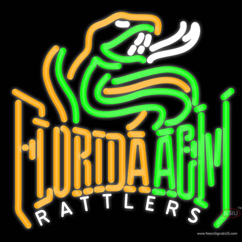 Florida Am Rattlers Real Neon Glass Tube Neon Sign x 