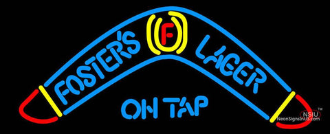 Fosters Lager Boomerang Neon Beer Sign