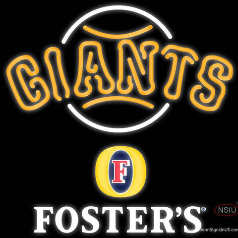 Fosters San Francisco Giants MLB Real Neon Glass Tube Neon Sign