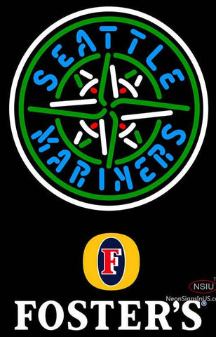 Fosters Seattle Mariners MLB Neon Sign   