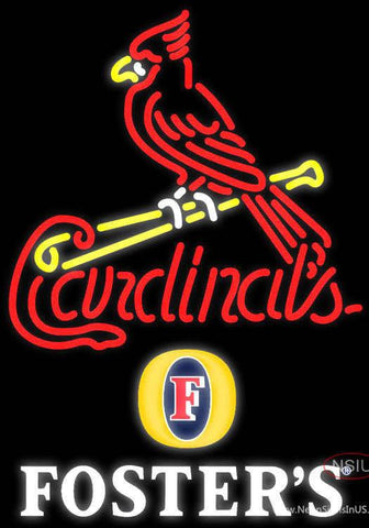 Fosters St Louis Cardinals MLB Real Neon Glass Tube Neon Sign