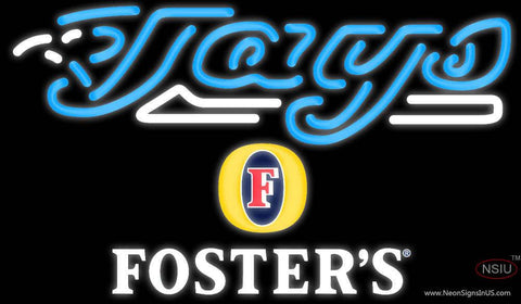Fosters Toronto Blue Jays MLB Real Neon Glass Tube Neon Sign 
