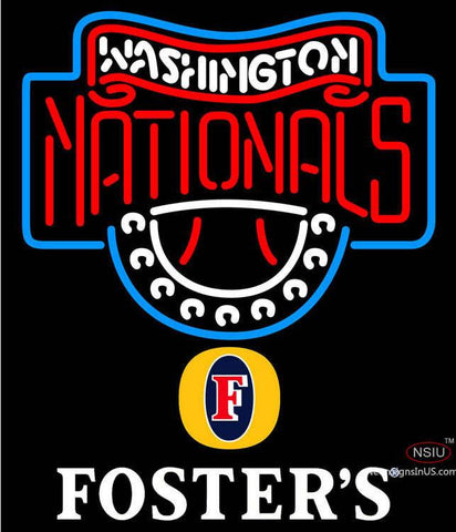 Fosters Washington Nationals MLB Neon Sign  