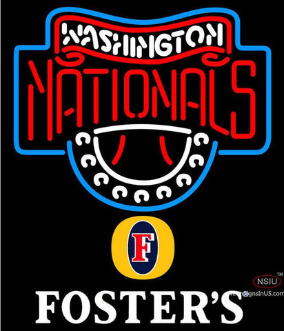 Fosters Washington Nationals MLB Neon Sign   