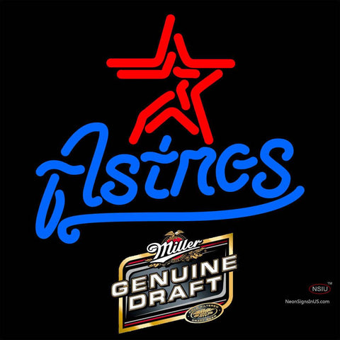 Genuine Draft Houston Astros MLB Neon Sign   x 