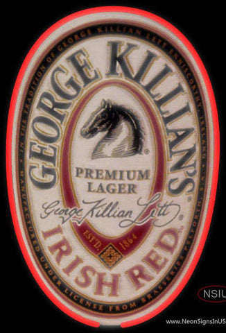 George Killians Irish Red Neon Beer Sign