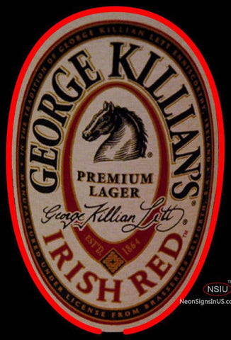 George Killians Irish Red Neon Beer Sign