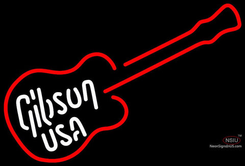 Gibson USA Electric Guitar Neon Sign 