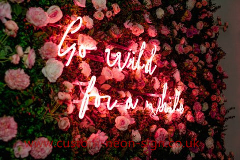 Go Will For A Whils Wedding Home Deco Neon Sign 