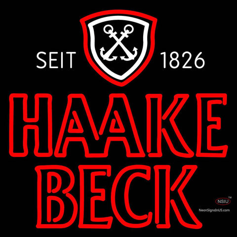 Haake Becks Neon Beer Sign