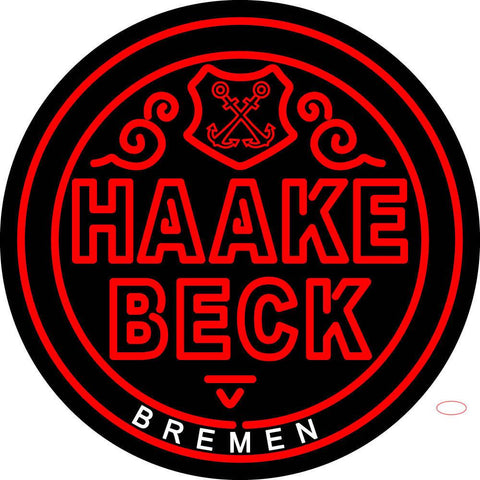 Haake Becks Beer Neon Sign