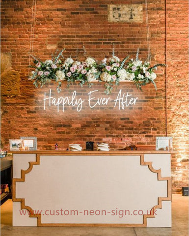 Happily Ever After 2 Wedding Home Deco Neon Sign