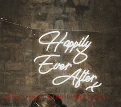 Happily Ever After X Wedding Home Deco Neon Sign 