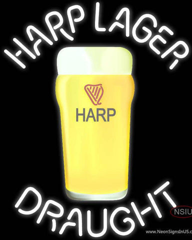 Harp Lager Draught Glass Neon Beer Sign 