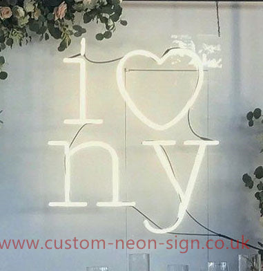 I Love Ny Wedding Home Deco Neon Sign 
