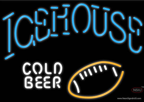 Icehouse Football Cold Neon Beer Sign