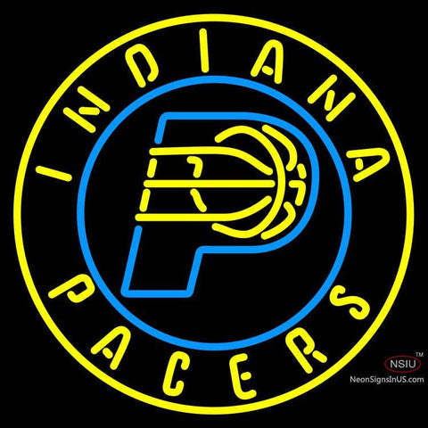 Indian Pacers Alternate And Center Logo Neon Sign 