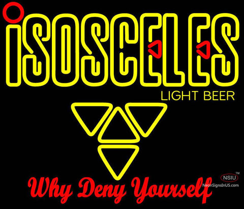 Isosceles Light Neon Beer Sign 