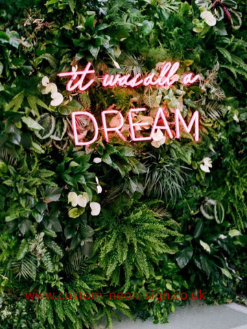 It Was All Dream Wedding Home Deco Neon Sign 