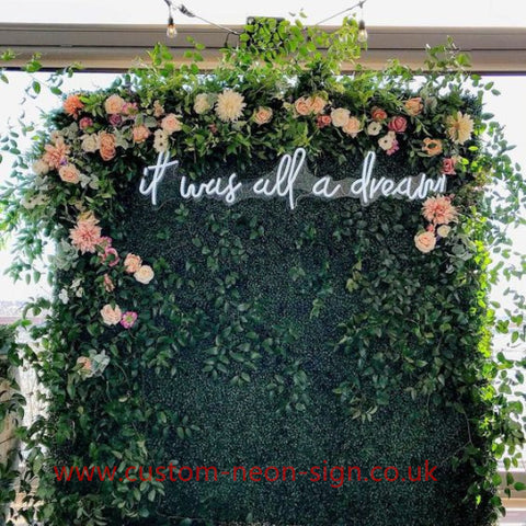 It Was Ll A Dream Wedding Home Deco Neon Sign 