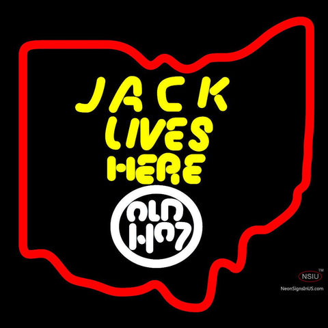 Jack Daniels Jack Lives Here Ohio Neon Sign x 