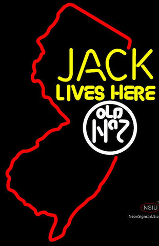 Jacks Live Here New Jersey Neon Sign 