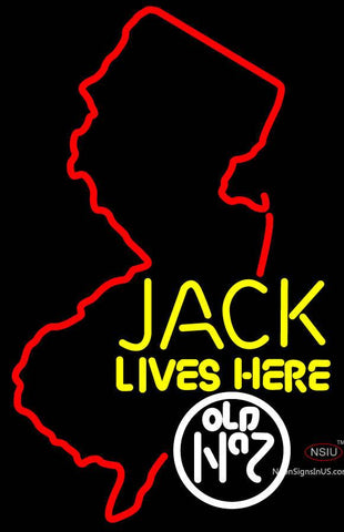 Jacks Live Here New Jersey Neon Sign  