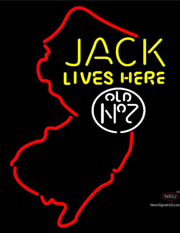 Jacks Live Here New Jersey Neon Sign 
