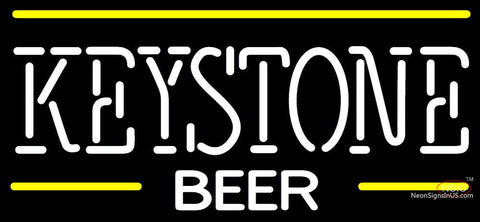Keystone Logo Neon Beer Sign