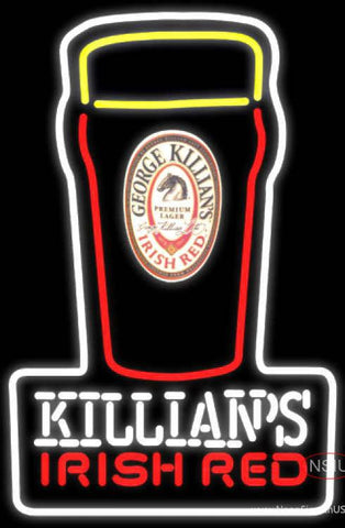 Killians Irish Red Pint Glass Of Beer Neon Beer Sign