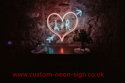 L And R Love Wedding Home Deco Neon Sign