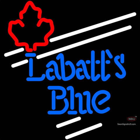 Labatt Blue Maple Leaf White Border Neon Beer Sign x 