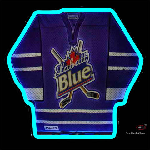 Labatt Hockey Jersey Neon Beer Sign x