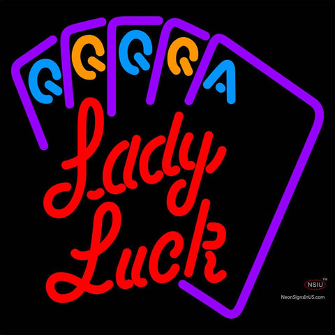 Lady Luck Neon Sign x 