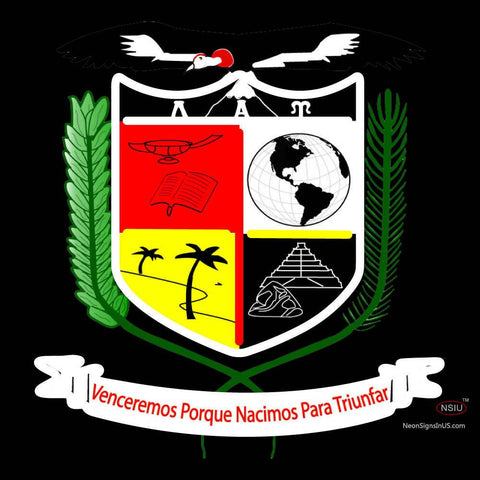 Lambda Alpha Upsilon Chapters Logo Neon Sign 