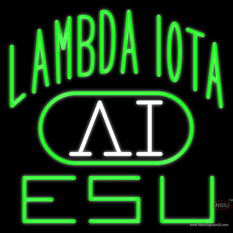 Lambda Iota Logo Real Neon Glass Tube Neon Sign x 